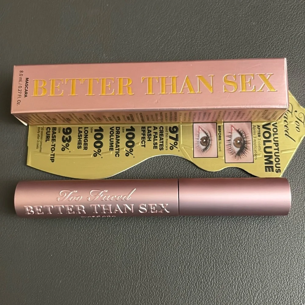 Too Faced Voluptuous Volume Better Than Sex Mascara NIB